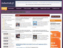 Tablet Screenshot of industriels.fr